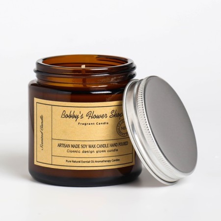 Aromatic candle in the bank "Flower shop Bobby", 6.5x5.5 cm, 100 g-4