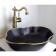 Bronze de Luxe 1395, 500x380 mm shells, without overflow, without opening for the mixer, black 746347
