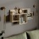 Largo regiment 016, wall, hinged, 900x150x500, oak craft gray
