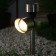 Garden lamp on the sunny battery directed, 13 × 36 × 5.5 cm, 1 LED, glow warm white