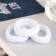 Hair gum "Classic style" (set 3 pcs) 5.5 cm, white