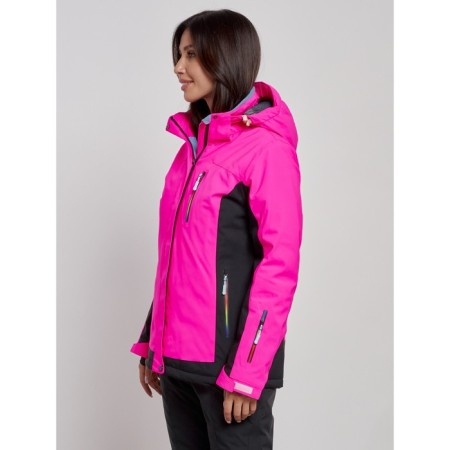 Ski jacket female, size 42, pink color-1