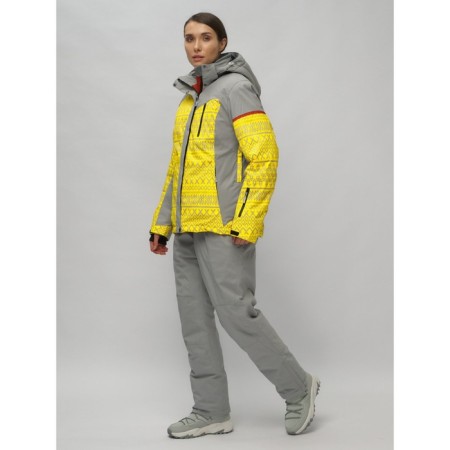 Ski suit female, size 58, yellow color-1