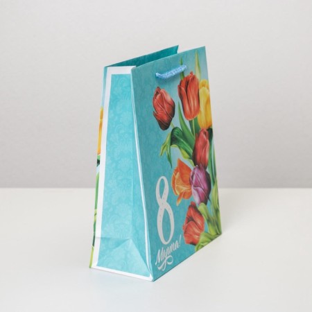 Package Gift Laminated Vertical, Packaging, Tulips, MS 18 x 23 x 8 cm-2