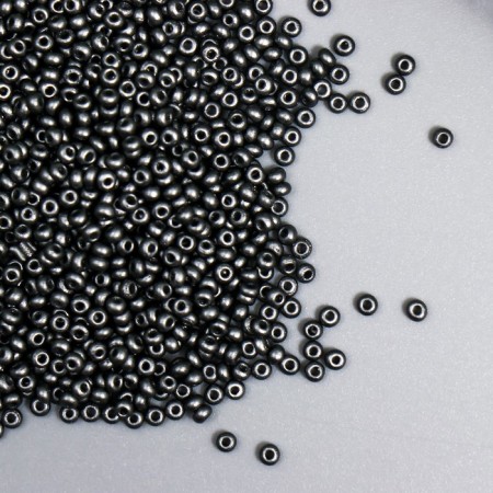 Glass beads 11/0 "metallic. Marengo" 10 g