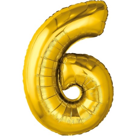 Foil ball 32 "Figure 6", color gold