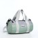 Youth bag with zipper, green color