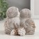 Souvenir Polystone "Tentative owls with a bouquet of cones" 11.5x9.5x9 cm