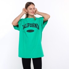 Women's T-shirt, mint color, Oversize size (42-46)