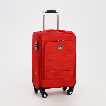 Small suitcase 20 "on lightning, code castle, with extension, red color-1