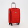 Small suitcase 20 "on lightning, code castle, with extension, red color