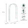 Sadovaya arch, collapsible, 230 × 125 × 50 cm, metal, green, "mesh", Greengo