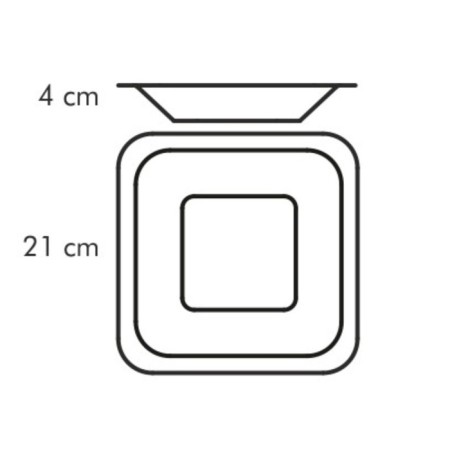 Deep plate Tescoma gustito, size 21x21 cm-1