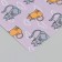 Scrapbooking paper "cats" density 180 grams set 10 pcs 15.5x17 cm