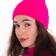 Female Winter hat, pink color, size 52-56