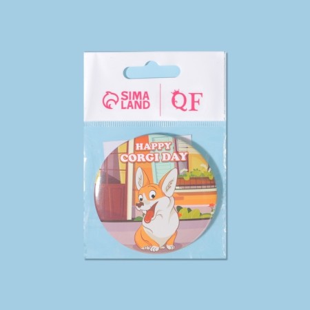 Corgi mirror, d = 7 cm, multi -colored-5