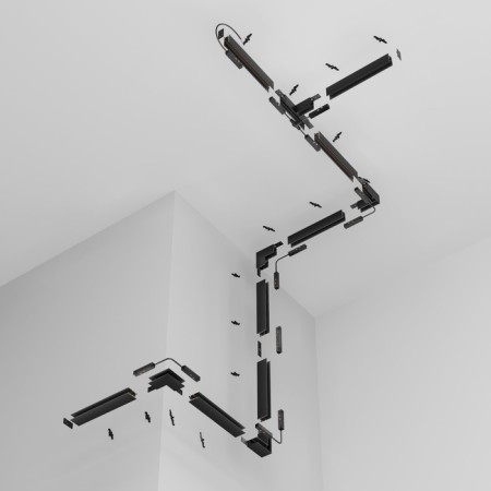 The overhead tire/suspended Technical TRX034-412B, 200x2.6x5.2 cm, black color-4