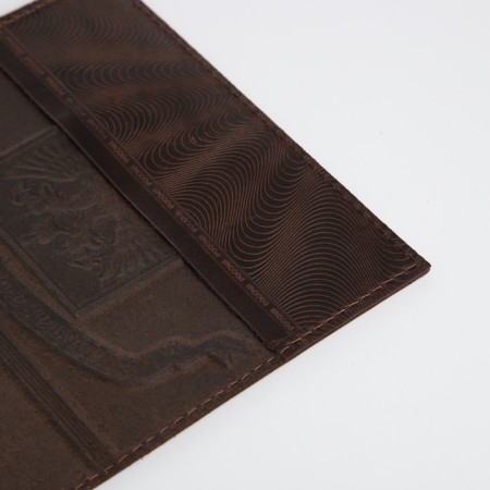 Cover for passport, coffee color-4