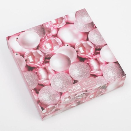 Box for 9 sweets with “cozy moments” cells 14.5 x 14.5 x 3.5 cm, New Year-4