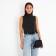 Bag Cross-Bodi with a zipper, black color