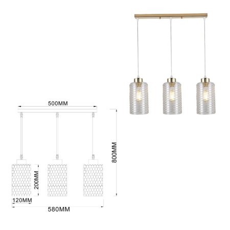 Lamp Malice 9124-203 3HE27 40W-2