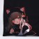 Bag Schoper "Anime Girl", 35x0.5x40 cm, Department without lightning, without lining, black