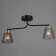 Adele chandelier 2x40W E27 Black/gold 45x12x25cm