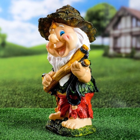 Garden Figure "Gnome Hooligan" 39x23x17cm-3