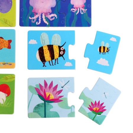 Puzzle "Large-Little", launching of speech, 12 elements-3