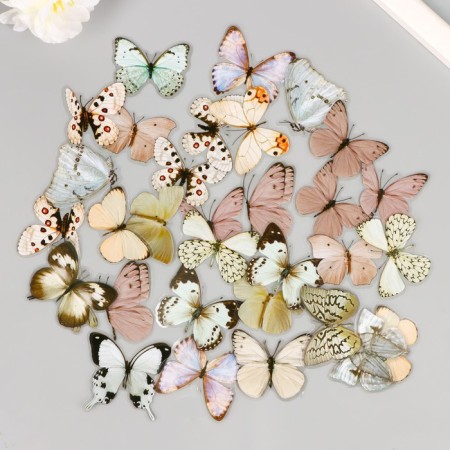 PVC stickers "Friday butterflies" set 40 pcs 8x7 cm