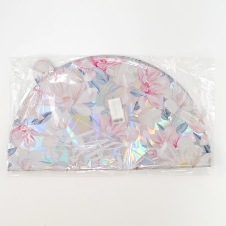 Folbed balloon 18 "Blowers", for a girl, circle, holography, set of 50 pcs.-1