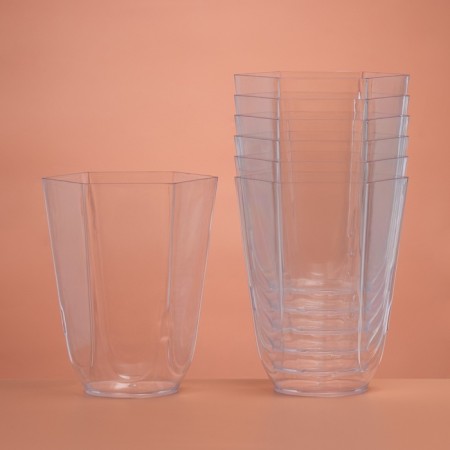 The form of the plastic disposable for the buffet "Grail", 100 ml, transparent, 25 pcs/units.-2