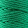 Knitting cord 100% cotton, width 3mm 25m 80g "dark green" 4.5x4.5x10 cm