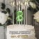 Candle in the cake on the skewer "Fine", the number "8", the emerald, 5 cm