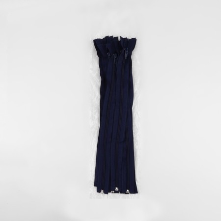 Lightning "Spiral", No. 5, detachable, automatic lock, 40 cm, dark blue color-2