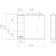 Mirror cabinet for bathroom dominoes Cube 75, with backlight, left
