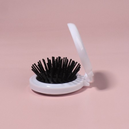 Massage Cats comb, folding, with a mirror, 6.5 × 2.5 cm, white color-8