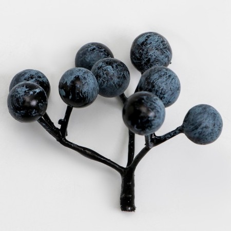 Decorative berries "Blueberries" 9 berries, 5.5 × 5 × 5.5 cm-3