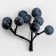 Decorative berries "Blueberries" 9 berries, 5.5 × 5 × 5.5 cm