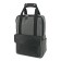 Backpack, textiles/genuine leather, gray 40x26x13cm