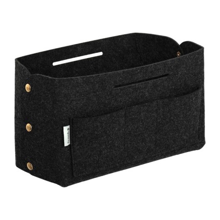 QWERTY organizer for storage, made of felt, 6 l, dark gray color