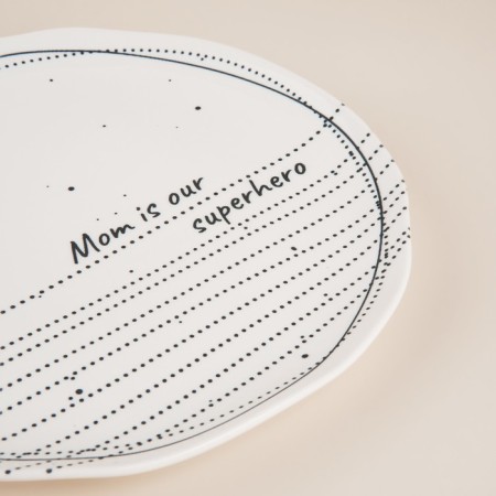 A set of porcelain plates SL Home "House", D = 21 cm, white color-3