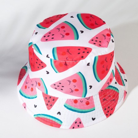 Panama Children's Minaku "Watermelon" Color White/Pink, river 52