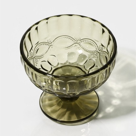 Glass Glass Magistro "La-Channel", 350 ml, 12 × 10.5 cm, green color-3