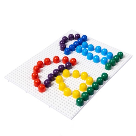 Mosaic round, 60 elements of 15 mm, 6 colors-1