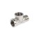 Zein tee, 1/2 ", internal/internal/outer thread, nickel -plated brass
