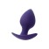 Anal plug Glob, silicone, purple color, 8 cm, d = 4 cm