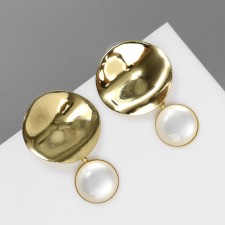Earrings Assorted Antiquity Circle, Color Gold