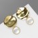 Earrings Assorted Antiquity Circle, Color Gold