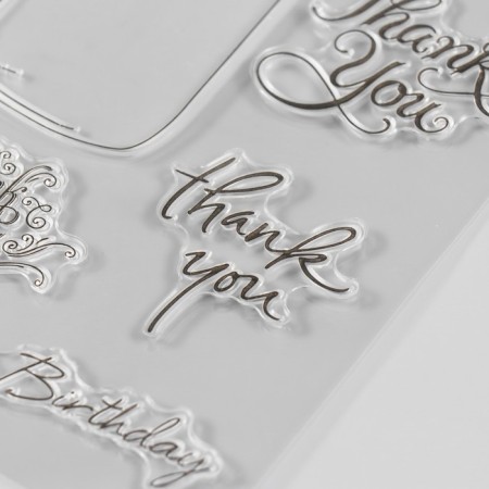 Stamp for creativity Silicon "Bank and Gratitude" 11x16cm-3